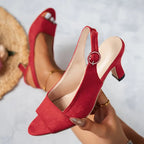 Offene Slingback-Absätze mit verstellbarem Schnallenriemen R&B R&B