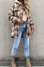 R&B | Street Style Chic karierte Jacke mit Kapuze