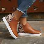 R&B | Damenstiefel mit Schlangenlederdesign