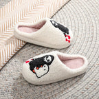 R&B | Cotton slippers with Halloween ghost skull embroidery