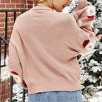 R&B | Weihnachtlicher Strickpullover mit Rentiermotiv