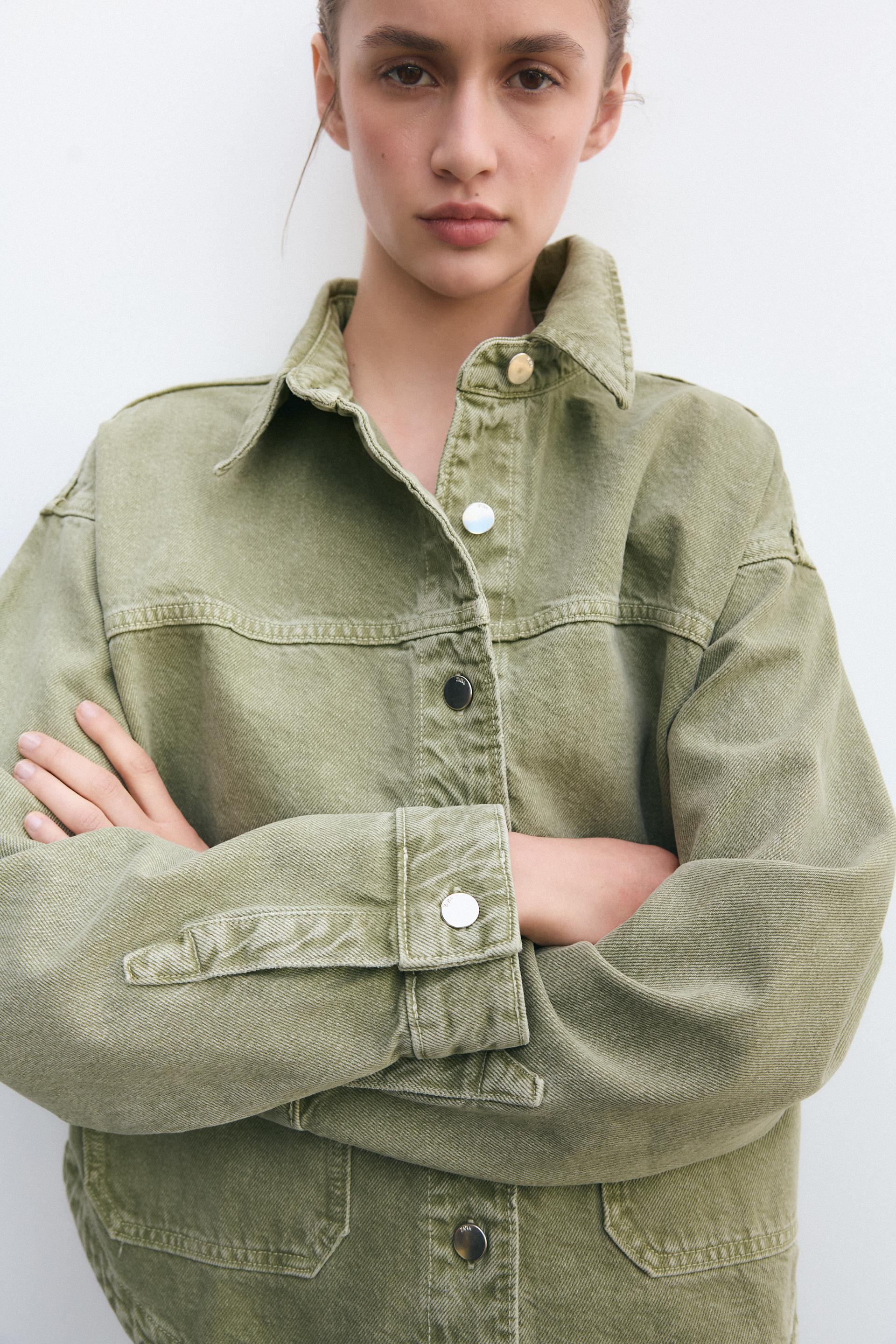 R&B | Klassische Khaki Denim-Jacke für Den Alltag