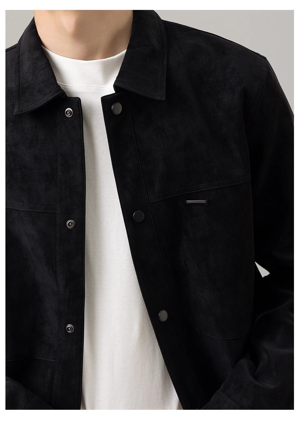 R&B | Herren Button-Down Hemdjacke