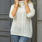 R&B | Zopfmuster Strickpullover im Klassischen Design