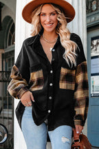 R&B | Gepunktete Flanellhemden Polyester und Baumwolle Einzigartiger Look