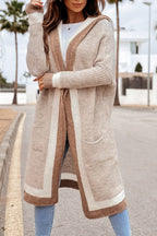 R&B | und Winter Freizeit Alleskönner Kapuzen langer Cardigan Pullover Jacke