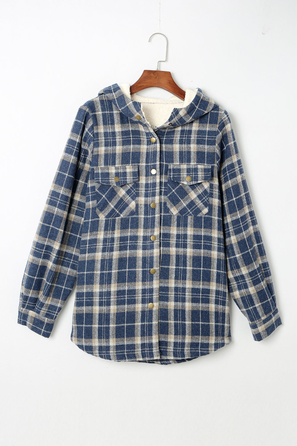R&B | Gepunktete Jacke mit Kapuze Weiches Plüschfutter Perfekt für Kalte Tage