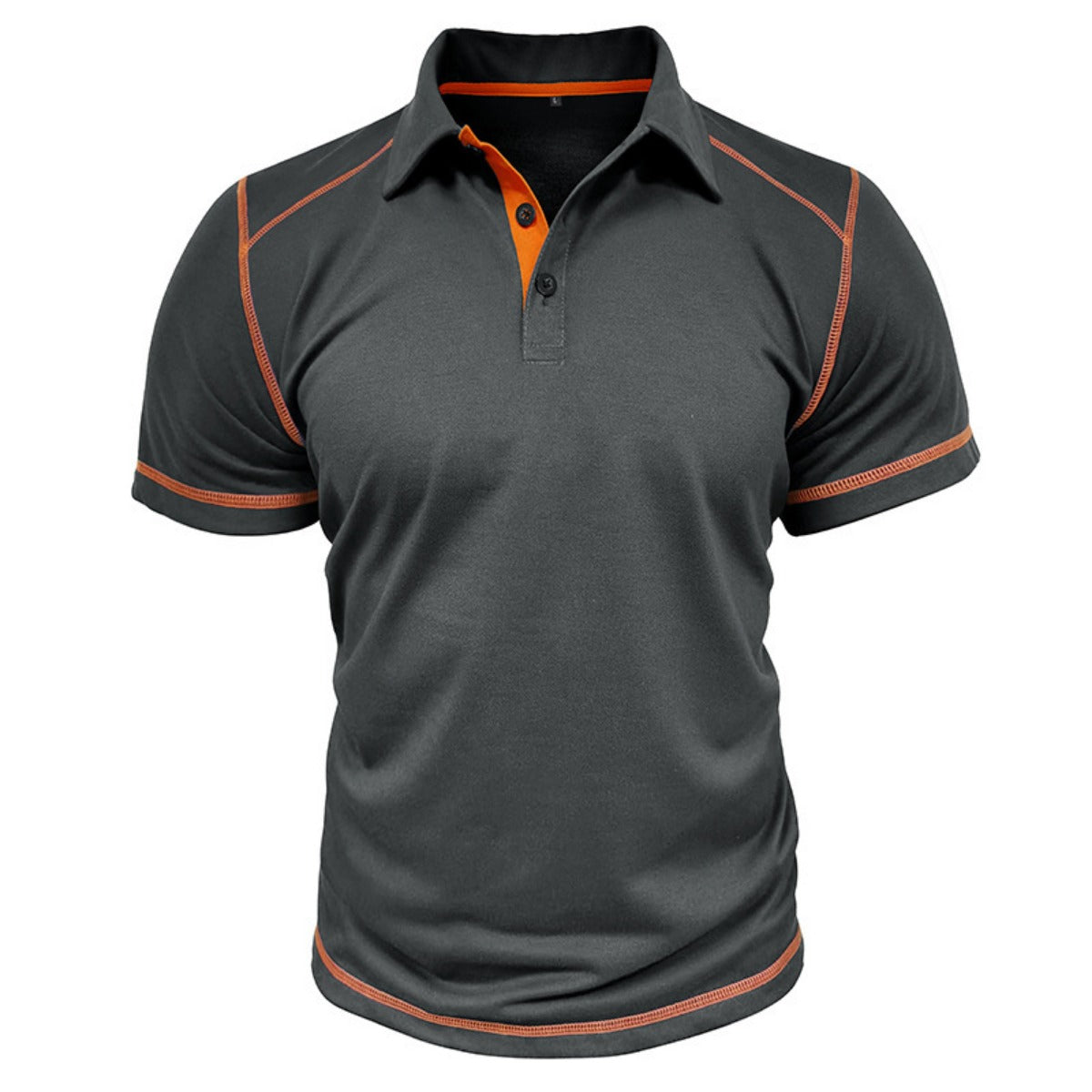 R&B | Kurzärmeliges Poloshirt zum Spleißen