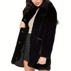R&B | Eleganter Winterplüschmantel für Damen