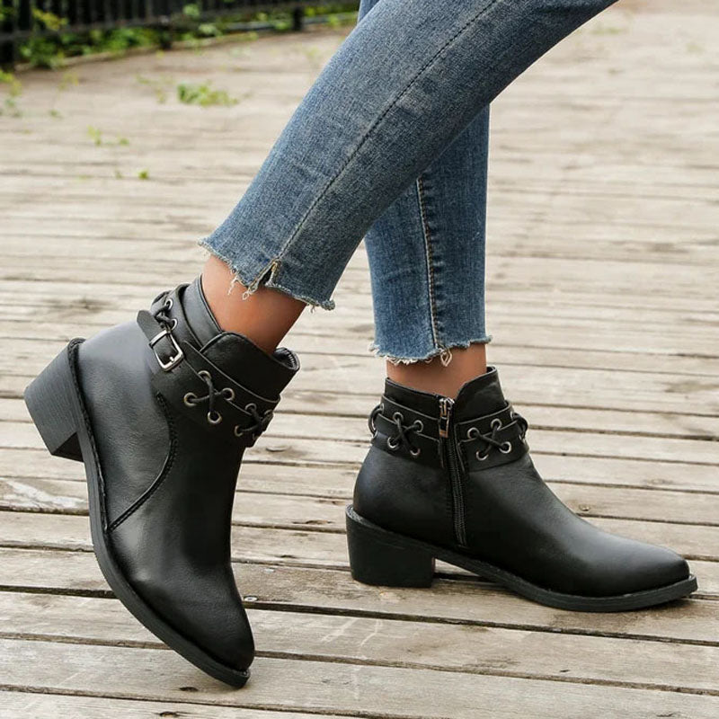 Vintage Spitzenschuh Stiefel R&B