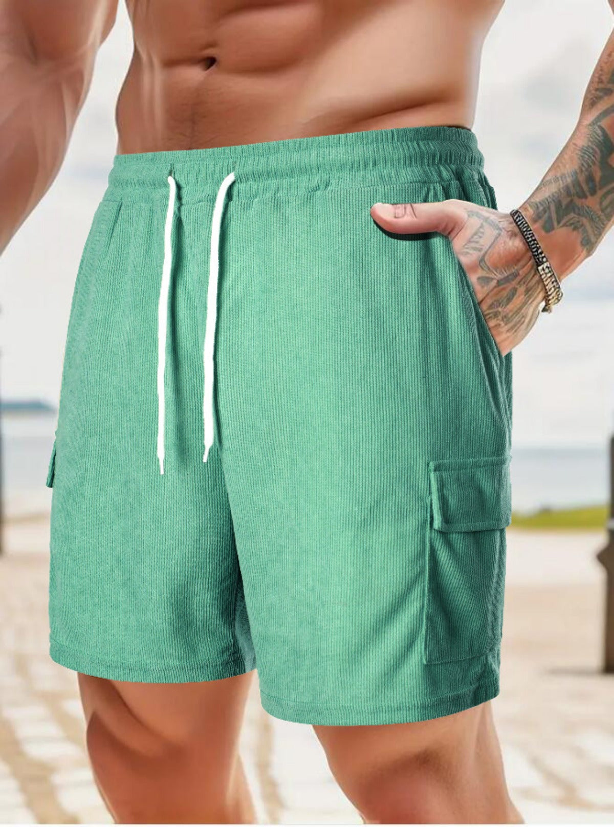 R&B | Werkzeugshorts aus Cord
