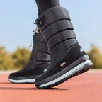 R&B | Damen Wasserdichte Mid-Calf Plüsch Stiefel