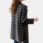R&B | Warmer schwarzer Damenmantel mit luxuriösem Finish