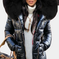 R&B | Wintergefütterte Kapuzenjacke für Frauen