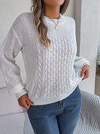 R&B | Sweater - Strukturstrick Rundhals Pullover