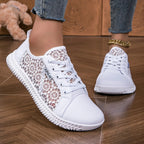 Sneakers mit floraler Spitze und atmungsaktivem Mesh-Futter R&B R&B