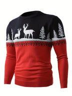 R&B | Weihnachtsstrickjacke mit Rentiermotiv Baumwolle Festlich