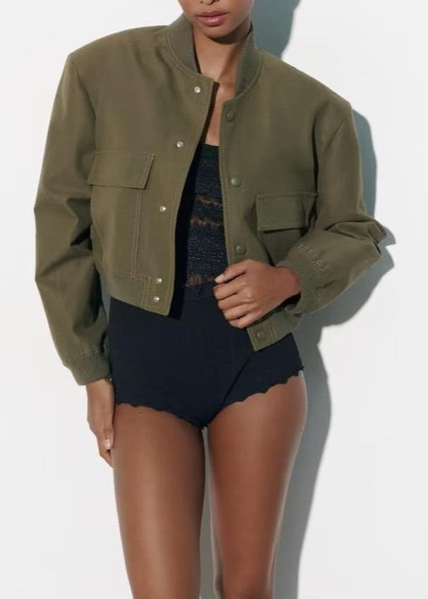 R&B | Utility Baseballjacke - Olivgrün