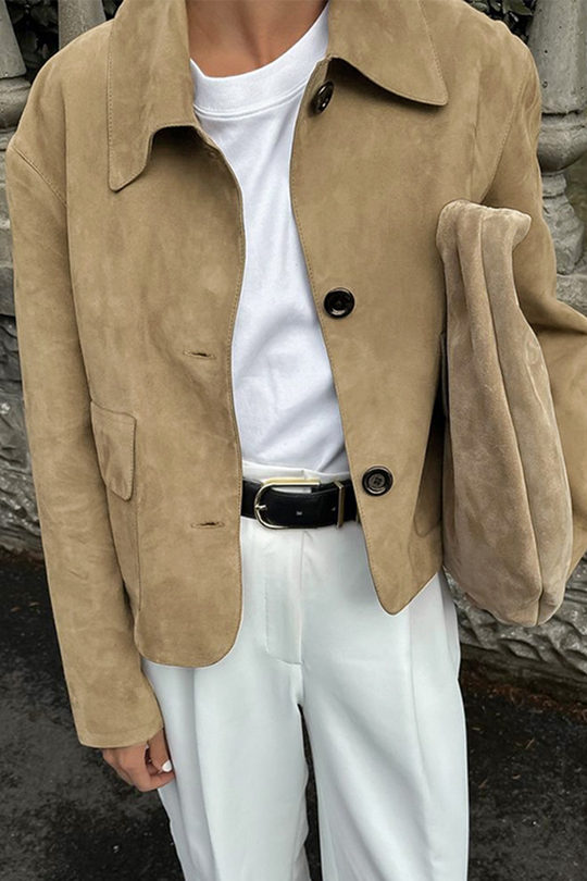R&B | Freizeitjacke mit Durchgeknöpftem Hemdkragen