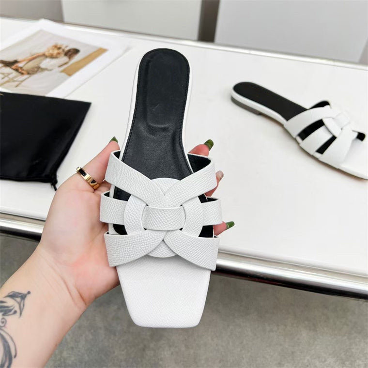 R&B | Damenmode Einfache Kreuz Mittel-Hoch Schuhe