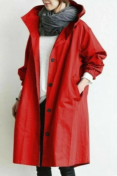 R&B | Übergroße Kapuzen Windbreaker Regenjacke