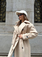R&B | Lange Jacke für Damen Elegantes Design Warme Winterjacke