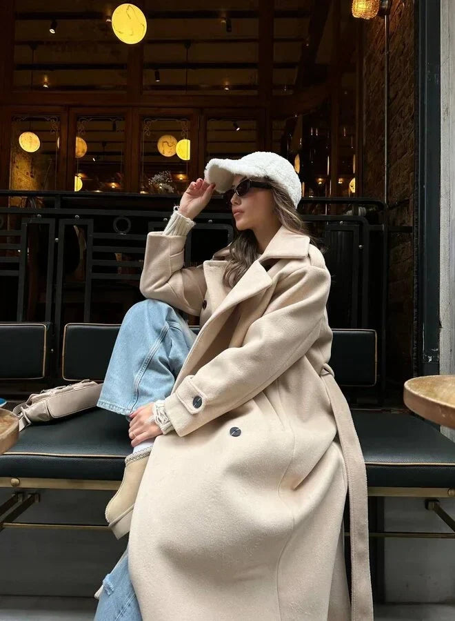 R&B | Lange Jacke für Damen Elegantes Design Warme Winterjacke