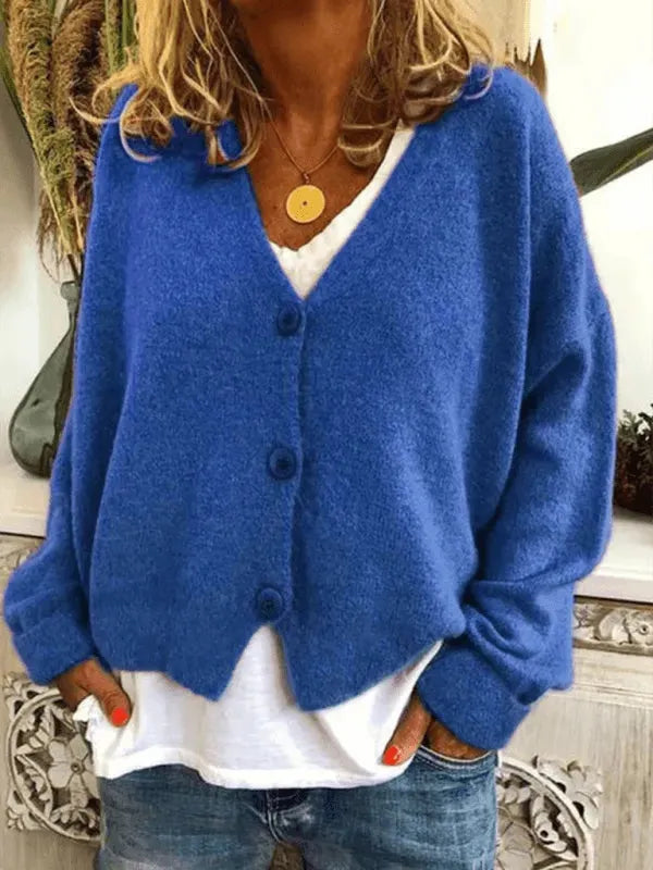 R&B | Lockere Frauen Strickjacke Pullover
