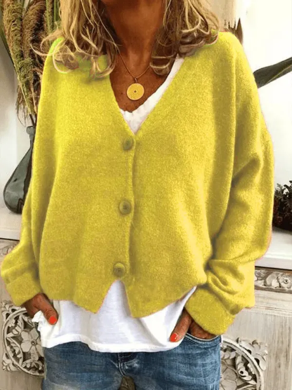 R&B | Lockere Frauen Strickjacke Pullover