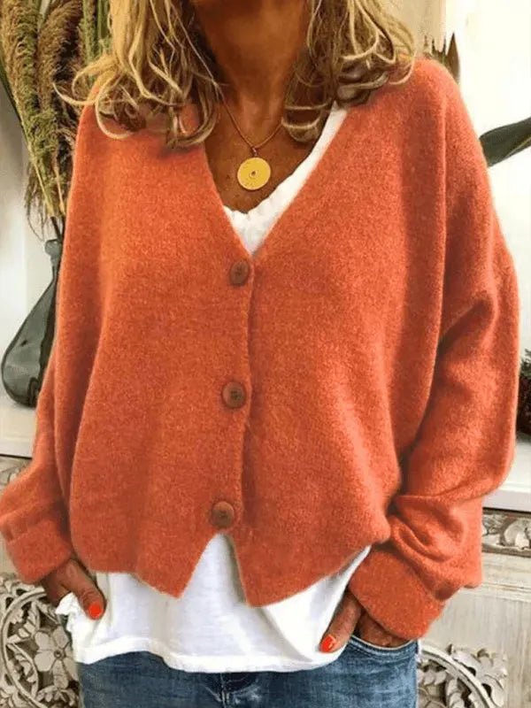 R&B | Lockere Frauen Strickjacke Pullover