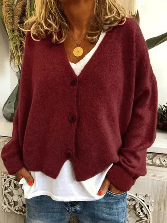 R&B | Lockere Frauen Strickjacke Pullover