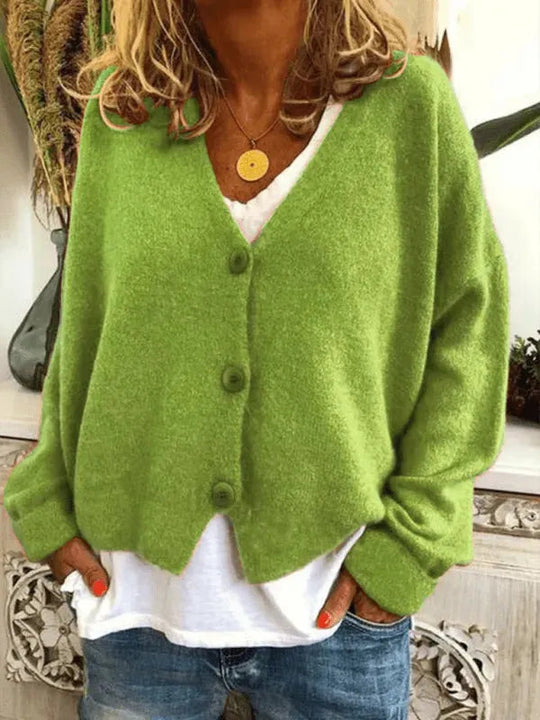 R&B | Lockere Frauen Strickjacke Pullover