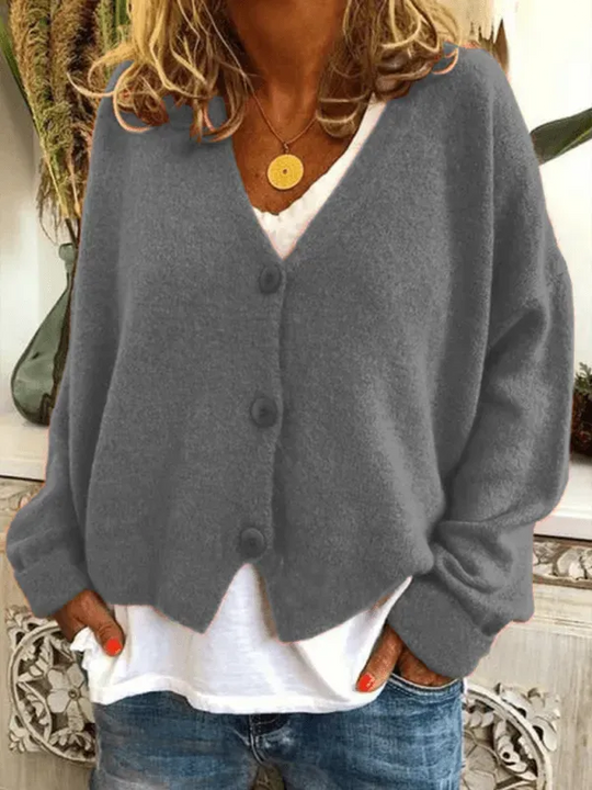 R&B | Lockere Frauen Strickjacke Pullover