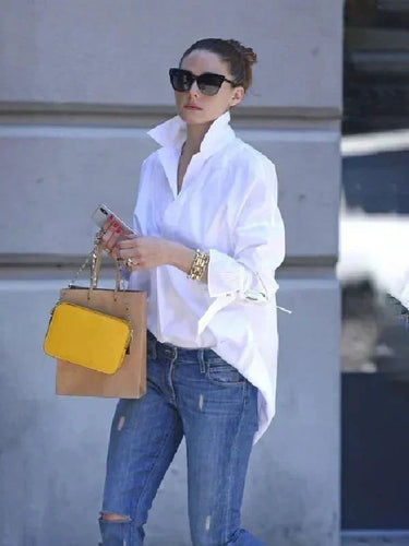 R&B | Schicke, Oversized Bluse mit Knopfleiste für Damen