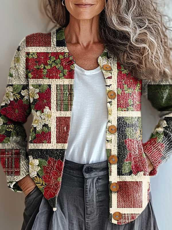 R&B | Weihnachtsstimmung Patchworkjacke