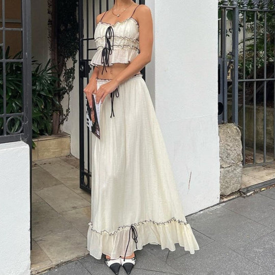 R&B | Hosenträger Top Temperament Kleid