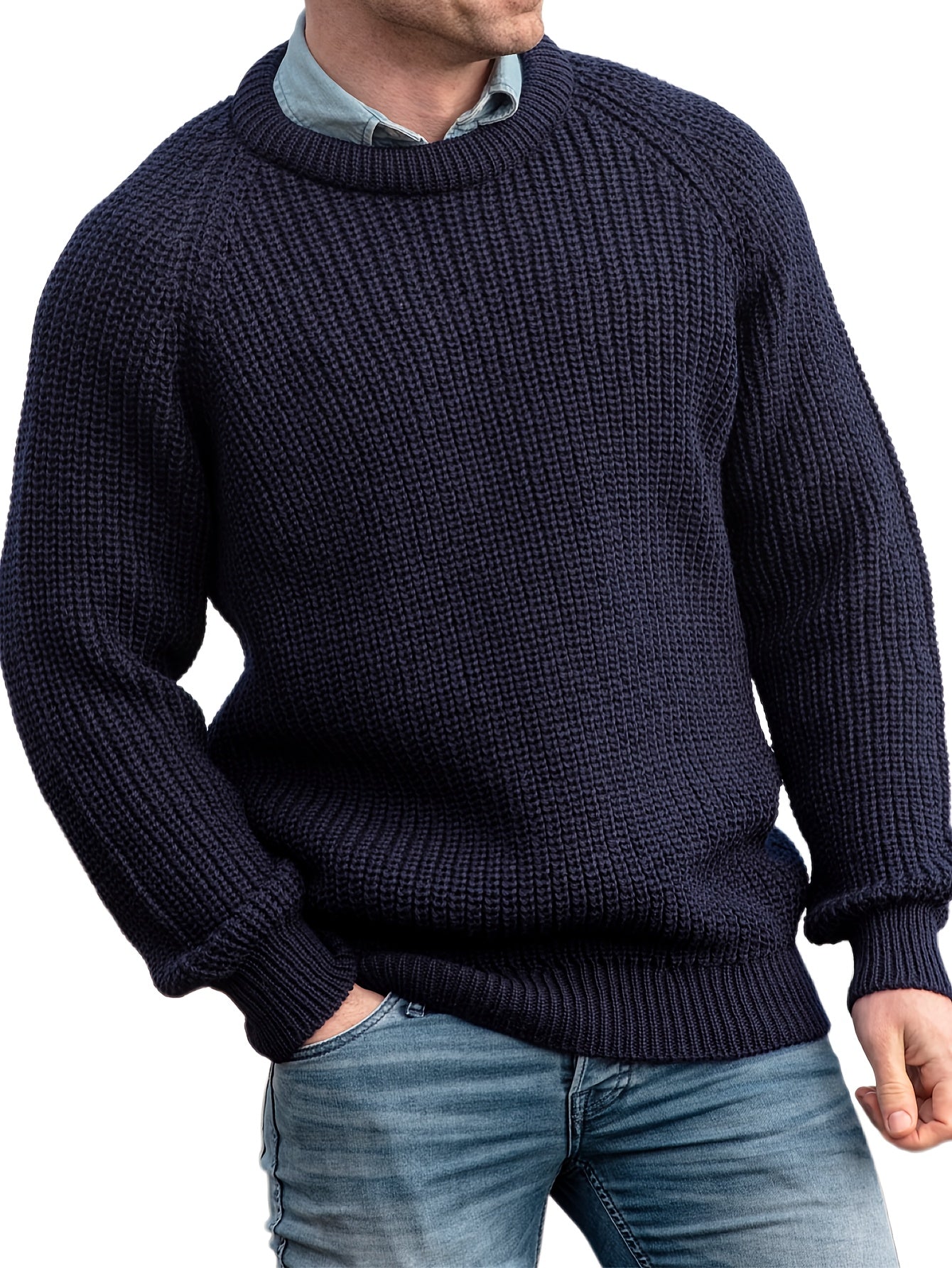 R&B | Dicke Strickjacke Im Robusten Design Wolle Wärme und Komfort