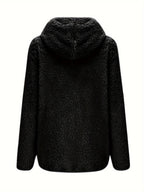 R&B | Leichtgewicht Teddyjacke mit Kapuze Polyester Warm und Bequem