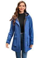 R&B | Wasserdichte Softshell-Damenjacke mit Kapuze
