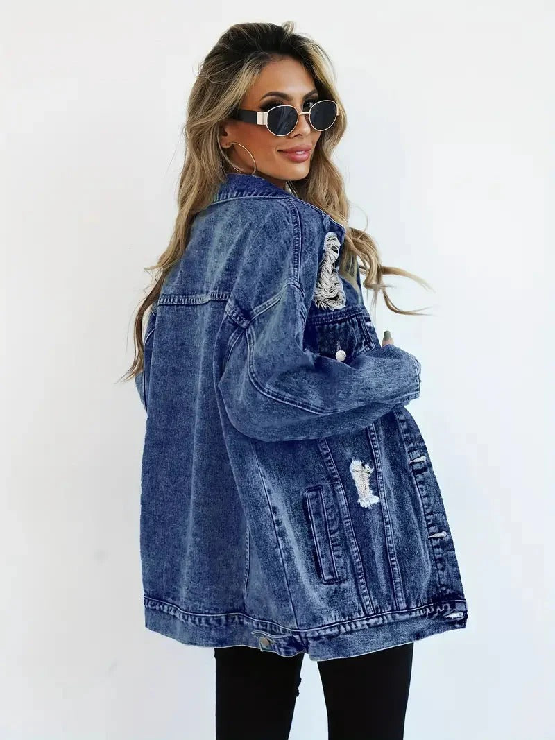 Jeansjacke in Übergröße für Damen – Agatha