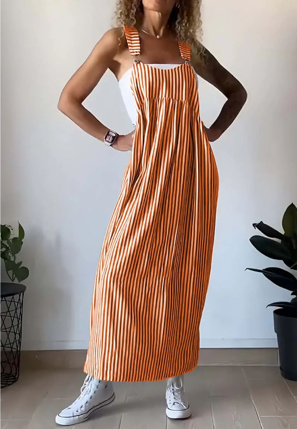 gestreiftes Kleid