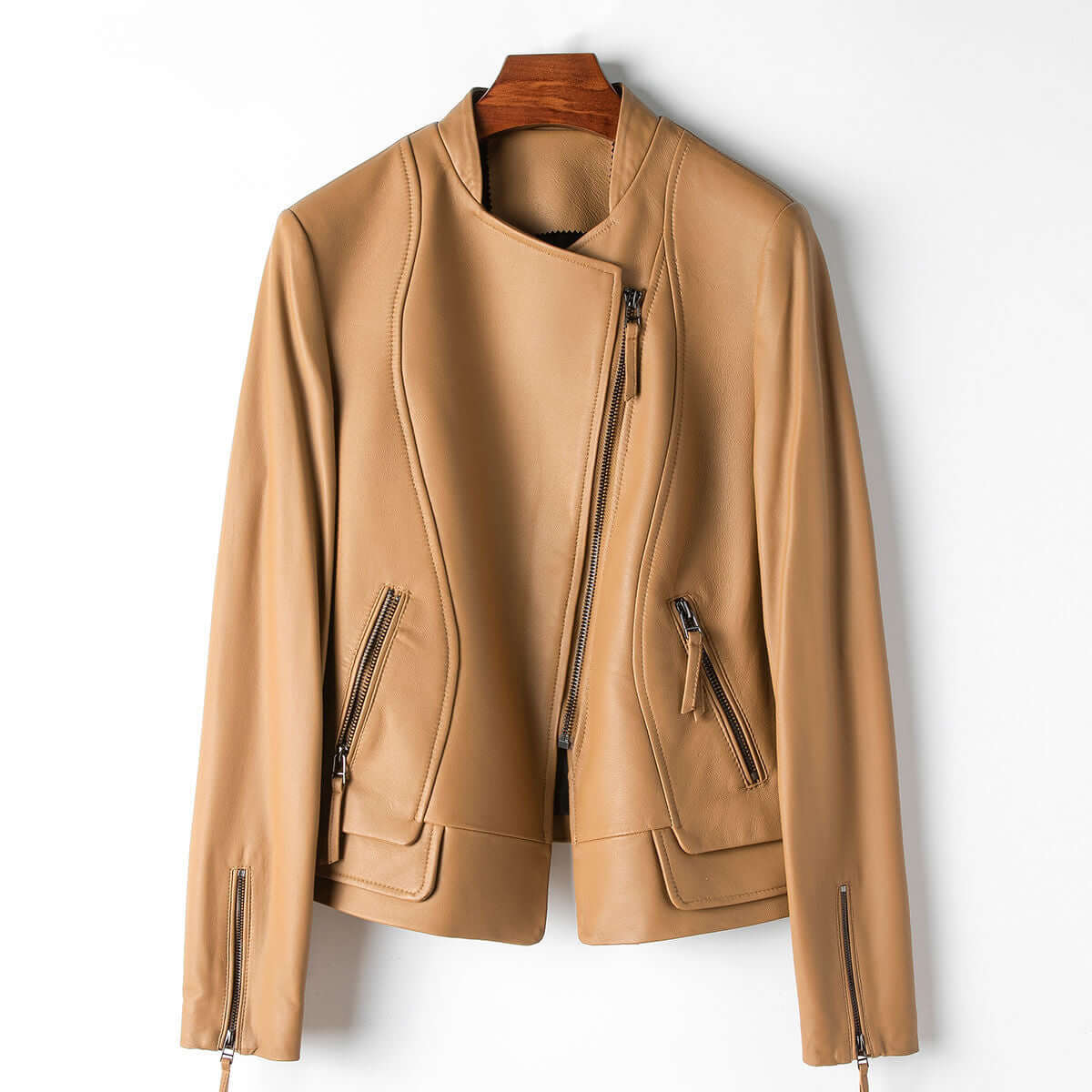 R&B | Damen Stilvolle Lederjacke