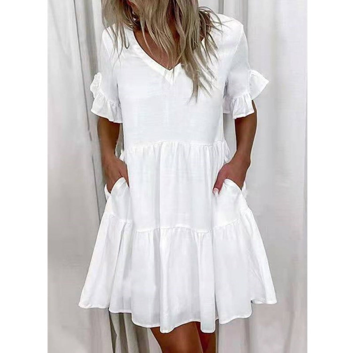 R&B | Pendelkleid mit V-Ausschnitt