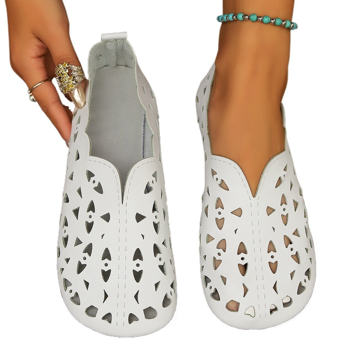 R&B | Damenschuhe Low-Top flache Bootsschuhe
