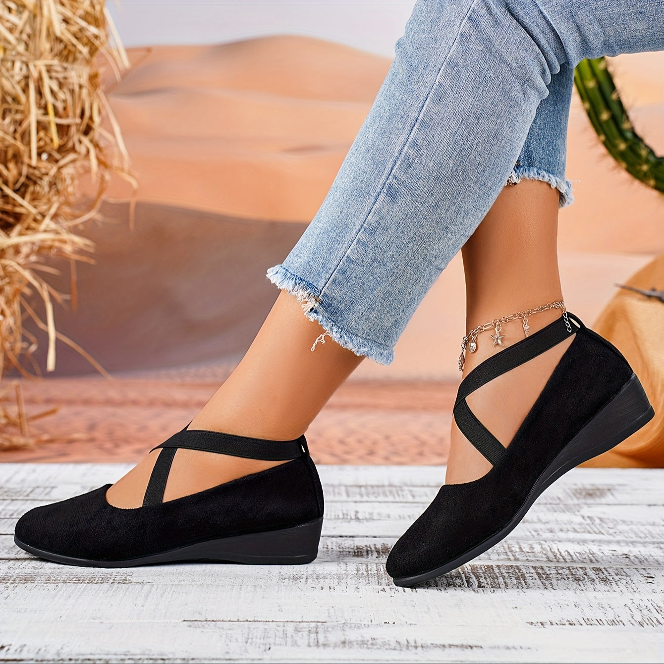R&B | Bequeme Flache Wedges