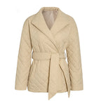 R&B | Warme kurze Jacke mit Gürtel für Damen