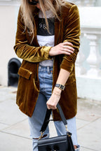 R&B | Blazer aus Samt im Streetstyle