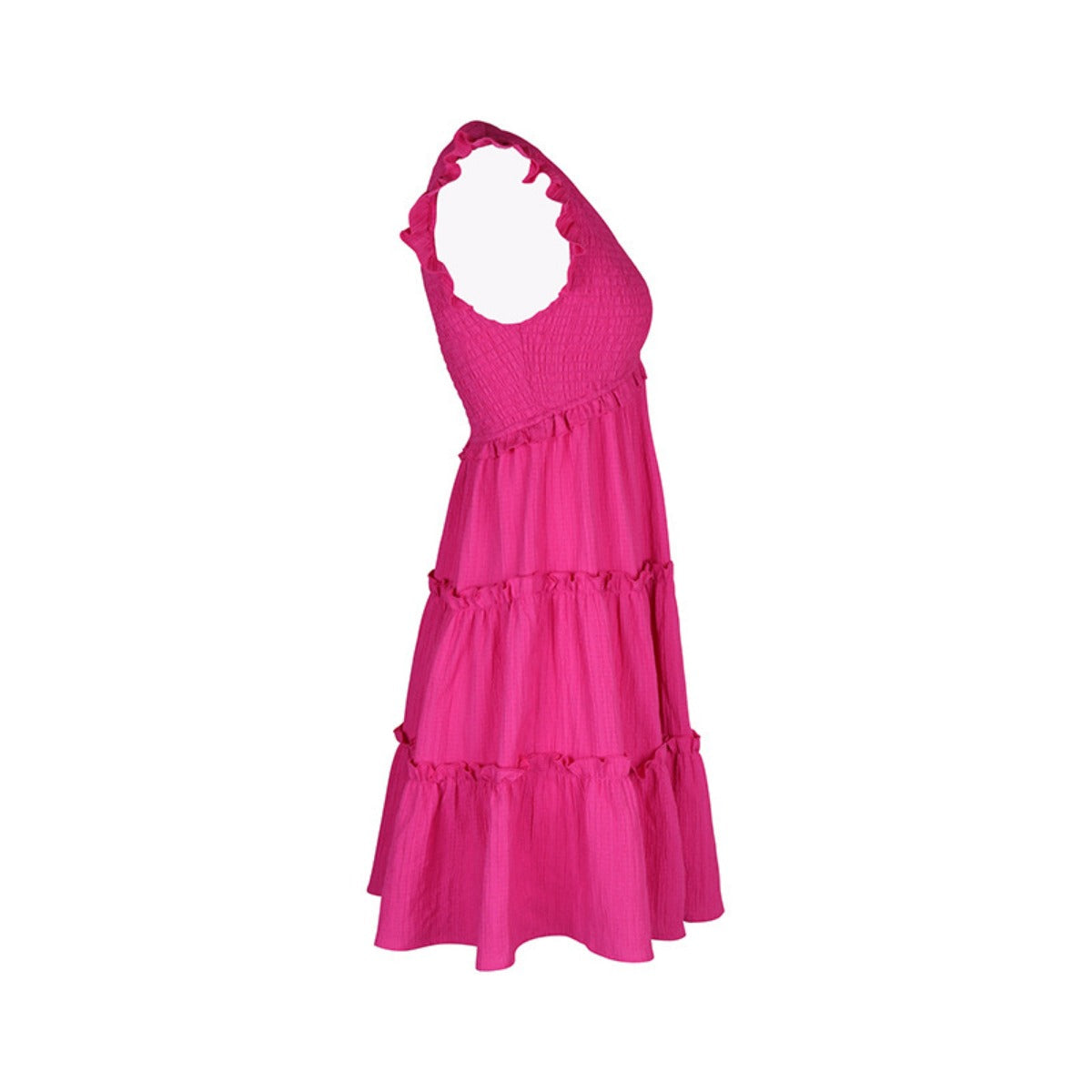 R&B | Ärmelloses Kleid mit Anhänger in Uni-Farbe