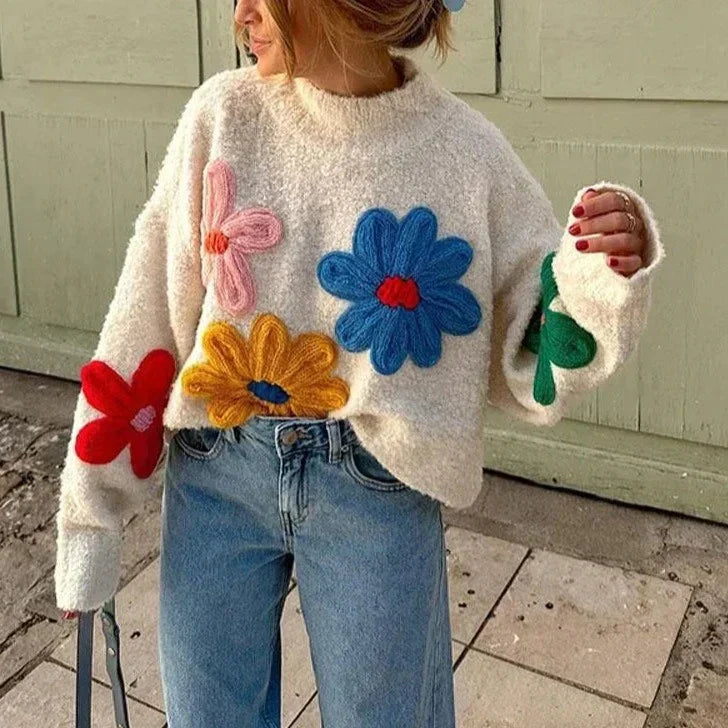R&B | Blumenart Pullover für gemütlichen Saisonstil
