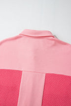 R&B | Zweifarbige Waffelstrickhemdjacke Baumwollmischung LR&Bendiger Komfort